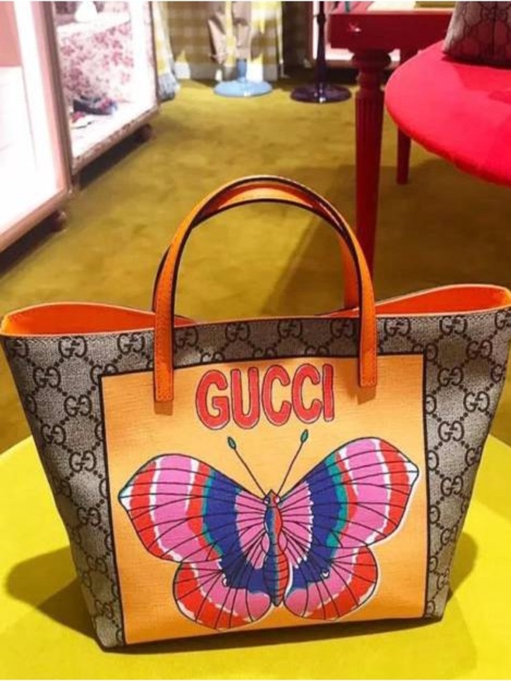 Gucci Kids Butterfly Tote Purse